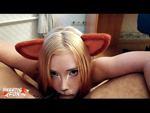 ❤️ Kitsune schluckt Schwanz und Sperma in ihrem Mund Fucking video bei uns ﹏